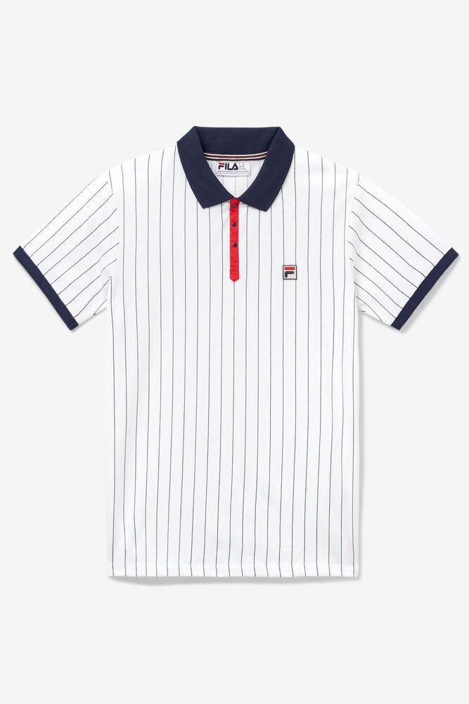 Fila Polo Bb1 Mens White - India PRO-386127